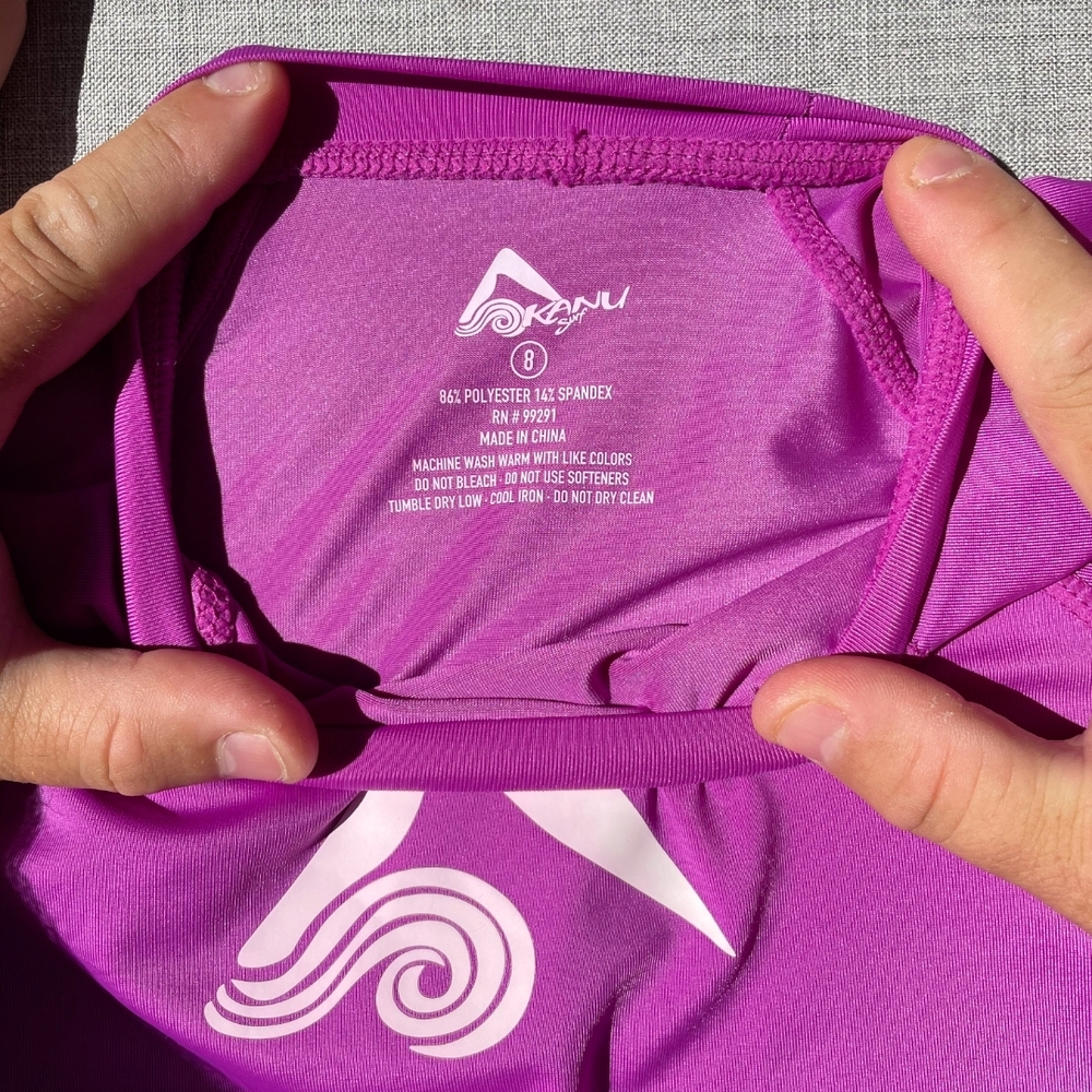 Kanu Surf Vibrant Purple Rash Guard - Picture 3 of 3